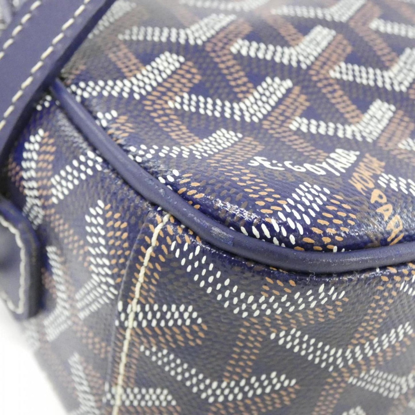 Goyard Coated Canvas Blue Shoulder Bags