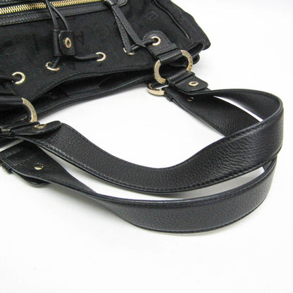 Bvlgari Canvas Black Handbags