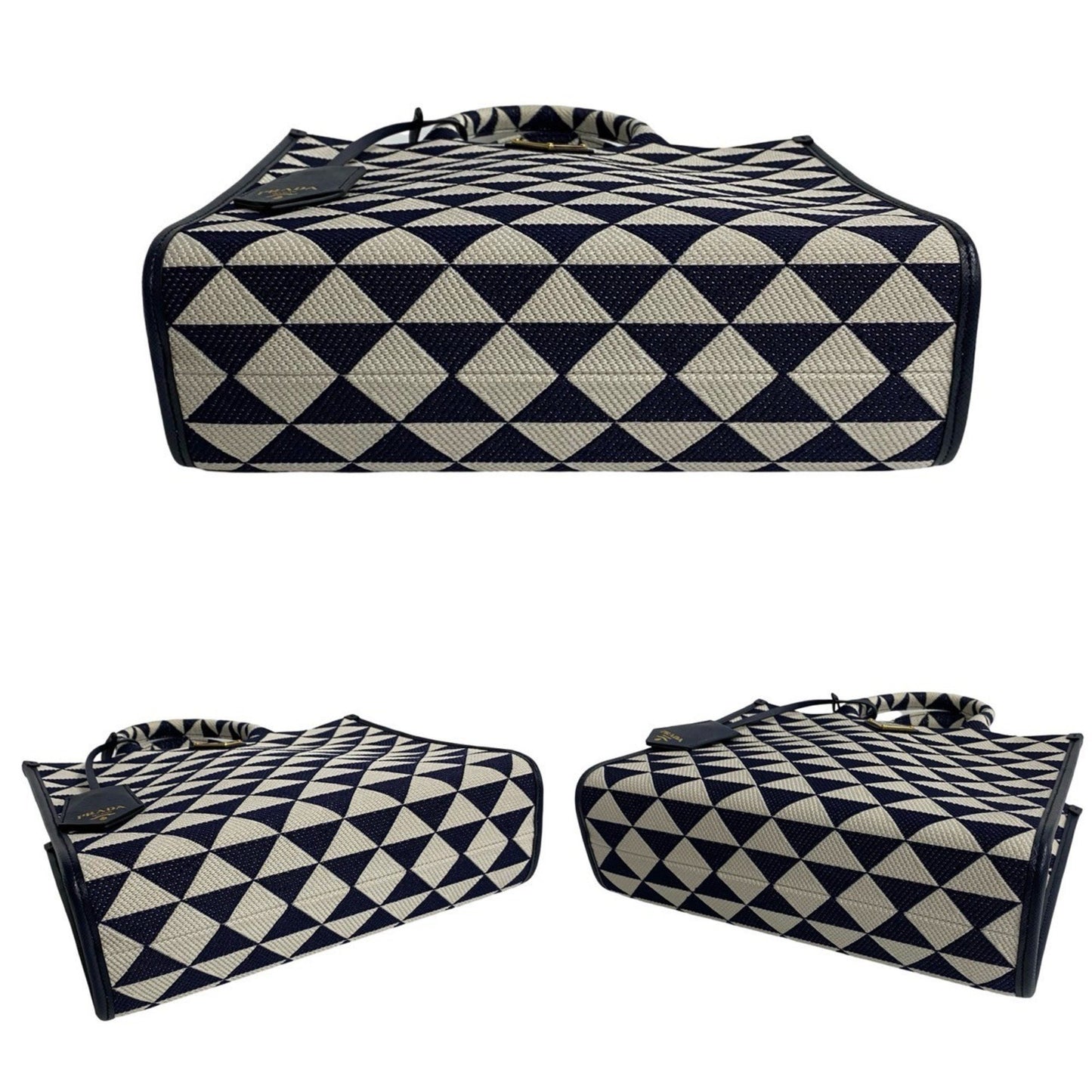Prada Canvas Blue Handbags