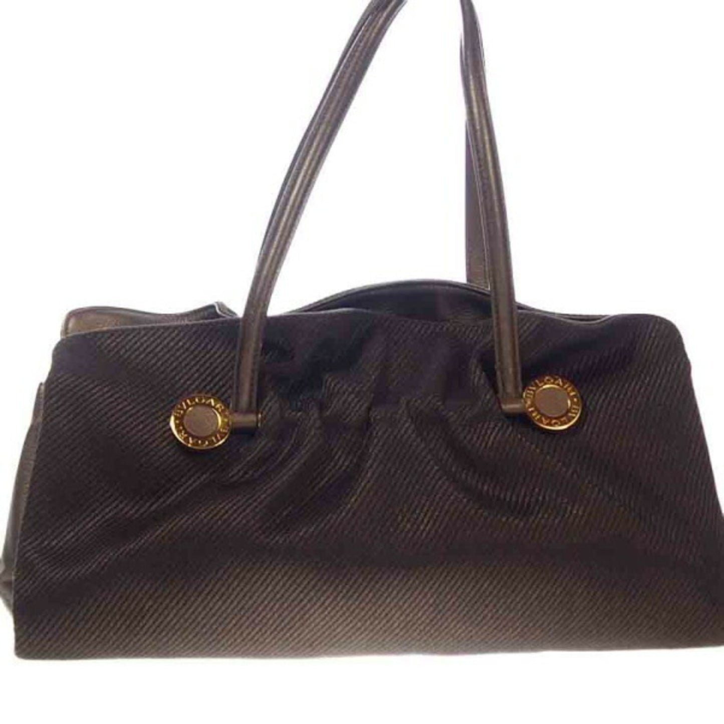 Bvlgari Canvas Brown Tote Bags