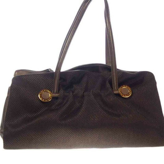 Bvlgari Canvas Brown Tote Bags