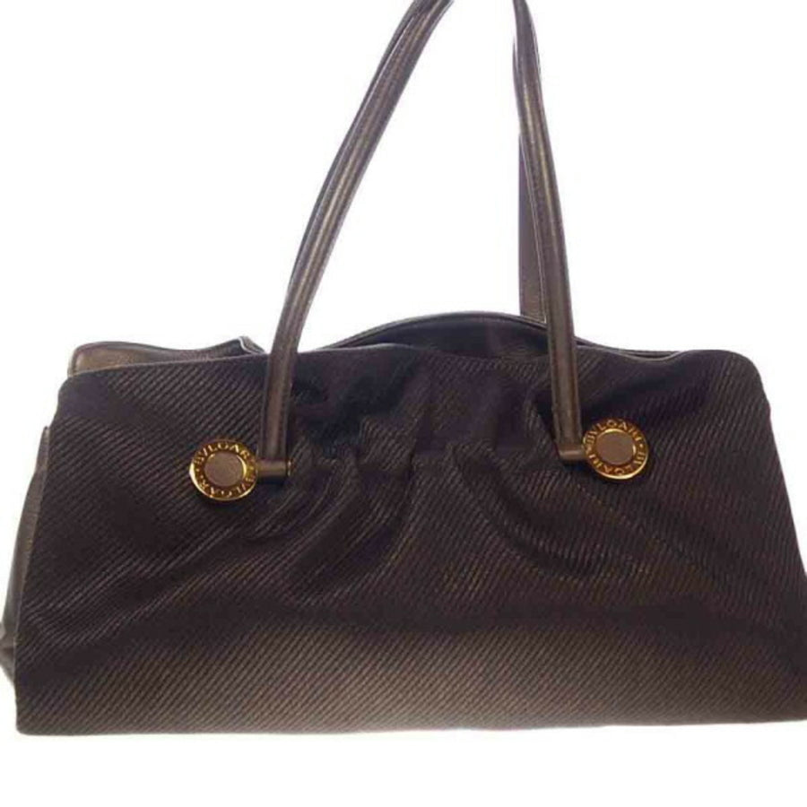 Bvlgari Canvas Brown Tote Bags