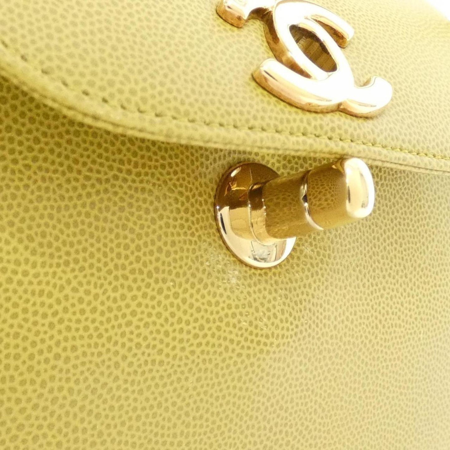 Chanel Calfskin Green Handbags