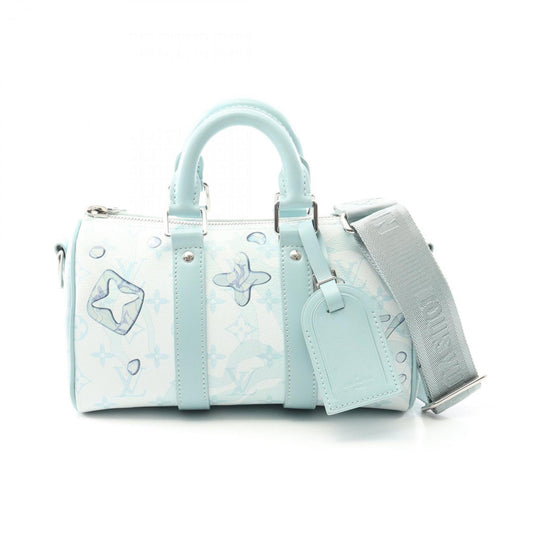 Louis Vuitton Coated Canvas Blue Handbags