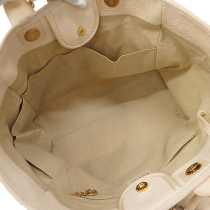 Chanel Canvas White Tote Bags