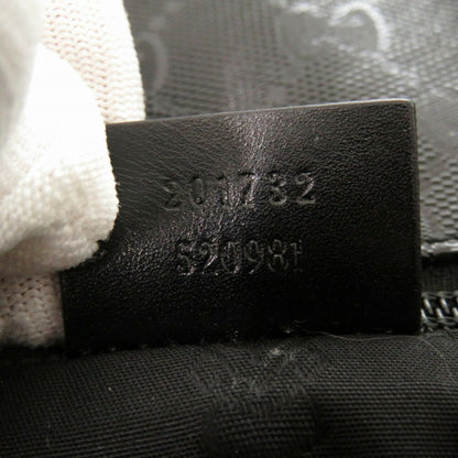 Gucci Coated Canvas Black Shoulder Bags