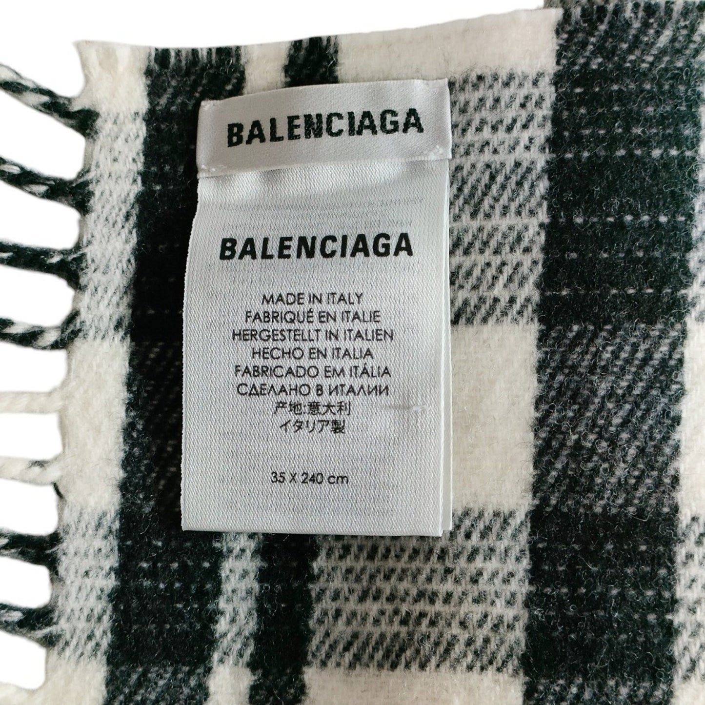 Balenciaga Wool Black Scarves