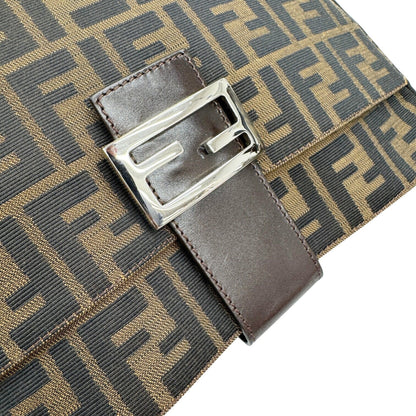 Fendi Canvas Brown Shoulder Bags