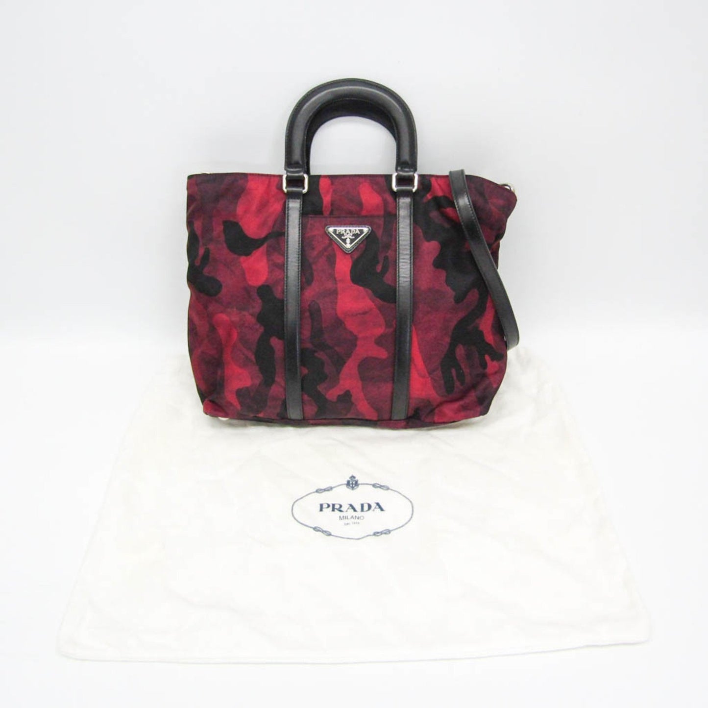 Prada Nylon Red Shoulder Bags