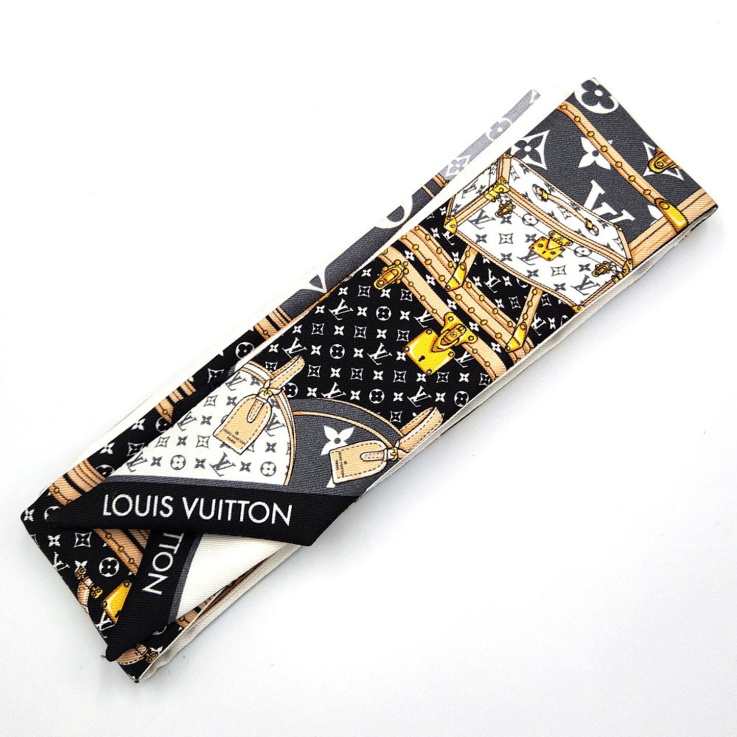 Louis Vuitton Silk Black Scarves