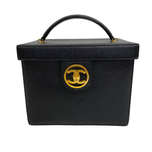 Chanel Calfskin Black Handbags