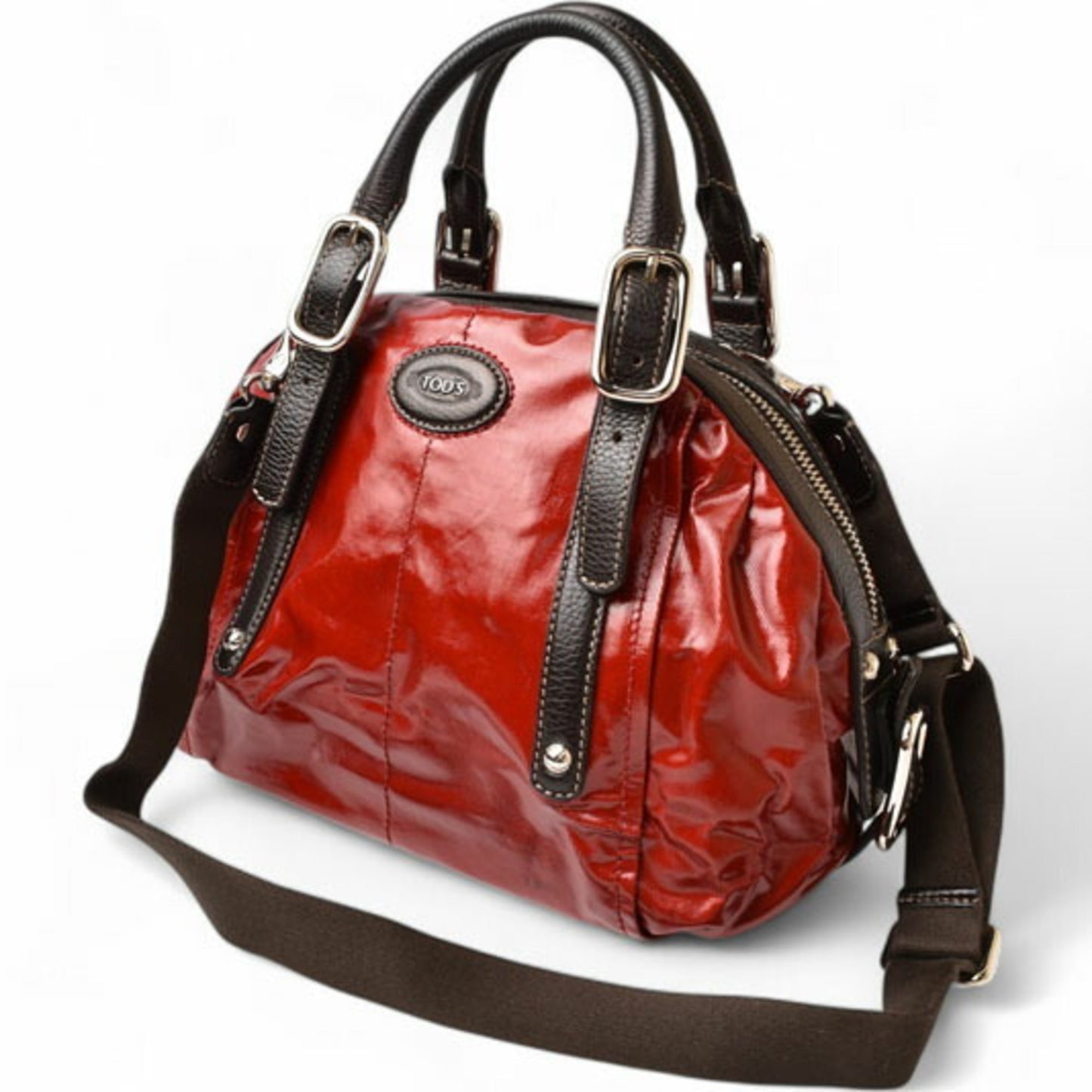Tod's Patent Red Handbags