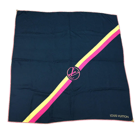 Louis Vuitton Silk Blue Scarves