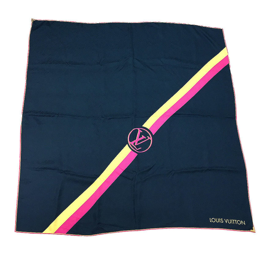 Louis Vuitton Silk Blue Scarves