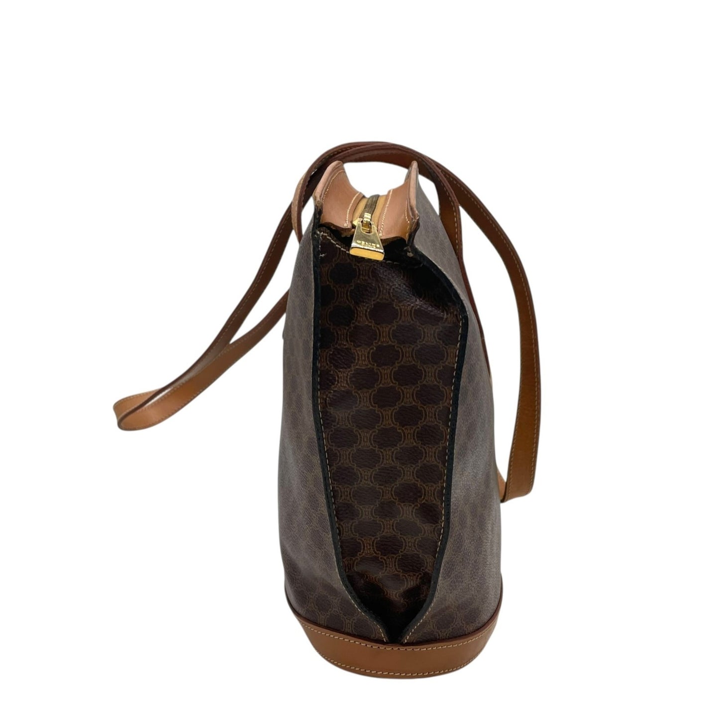 Celine Pvc Brown Handbags