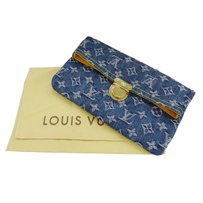 Louis Vuitton Monogram Canvas Blue Clutch Bags