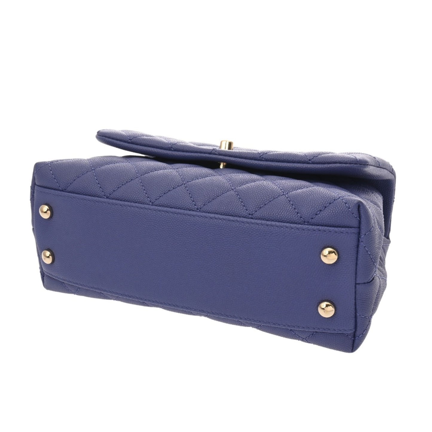 Chanel Calfskin Purple Handbags