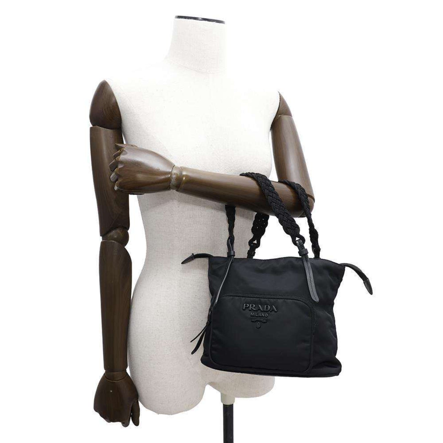 Prada Nylon Black Handbags