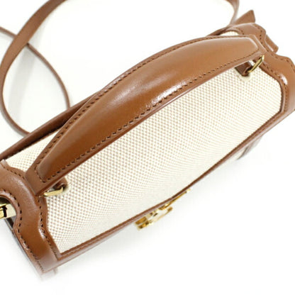 Saint Laurent Canvas Brown Shoulder Bags