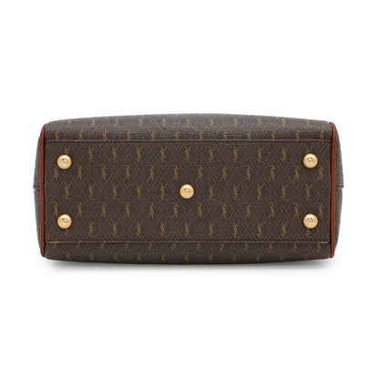 Saint Laurent Pvc Brown Handbags