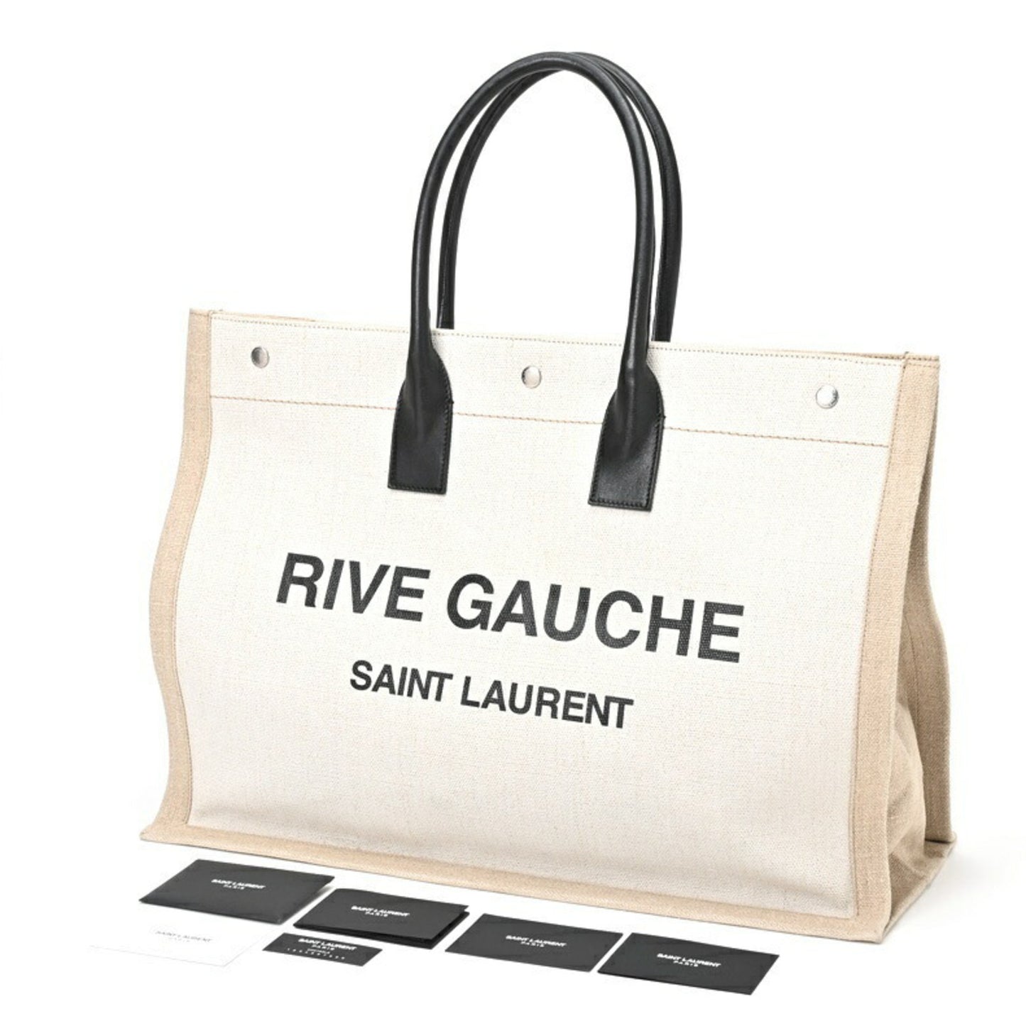 Saint Laurent Canvas White Tote Bags