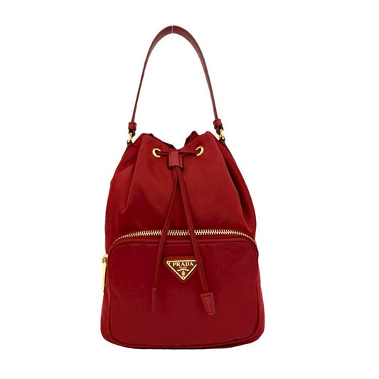 Prada Nylon Red Handbags
