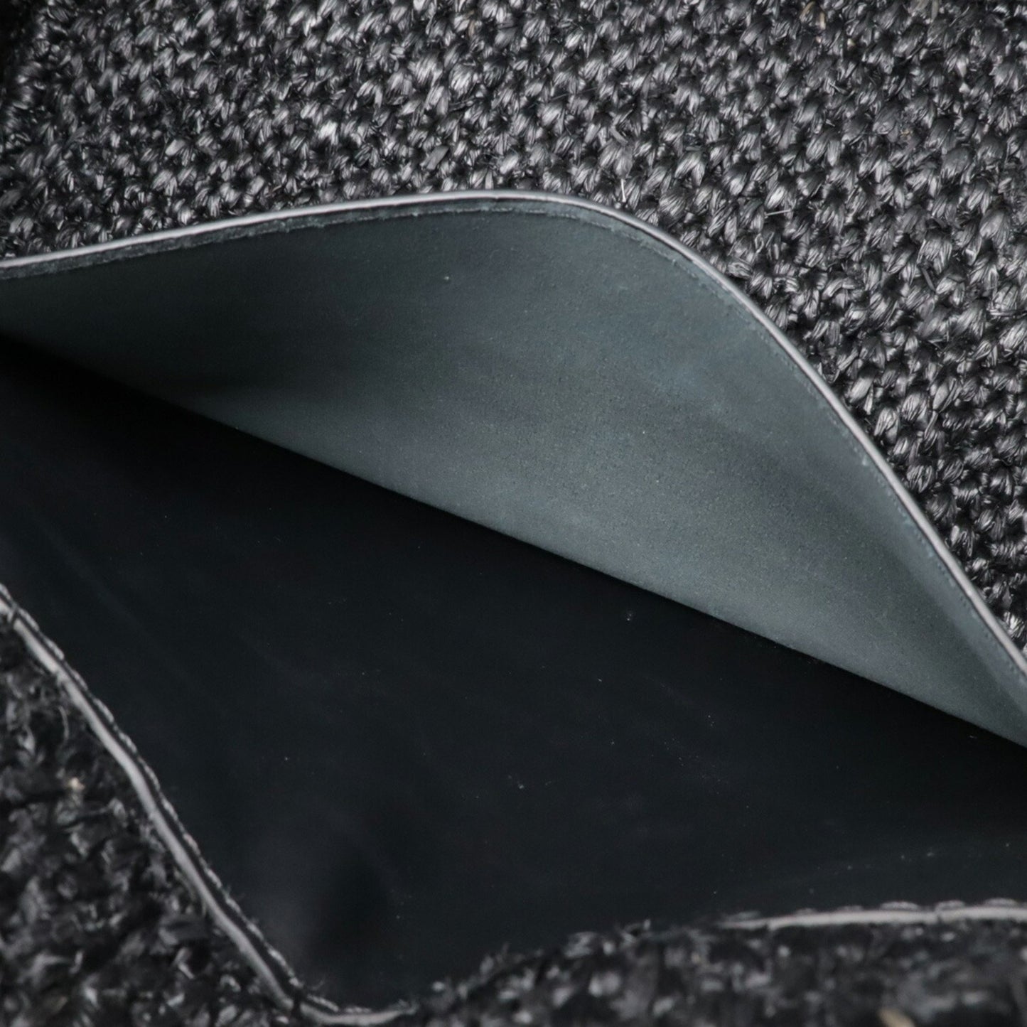 Loewe Woven Fabric Black Shoulder Bags
