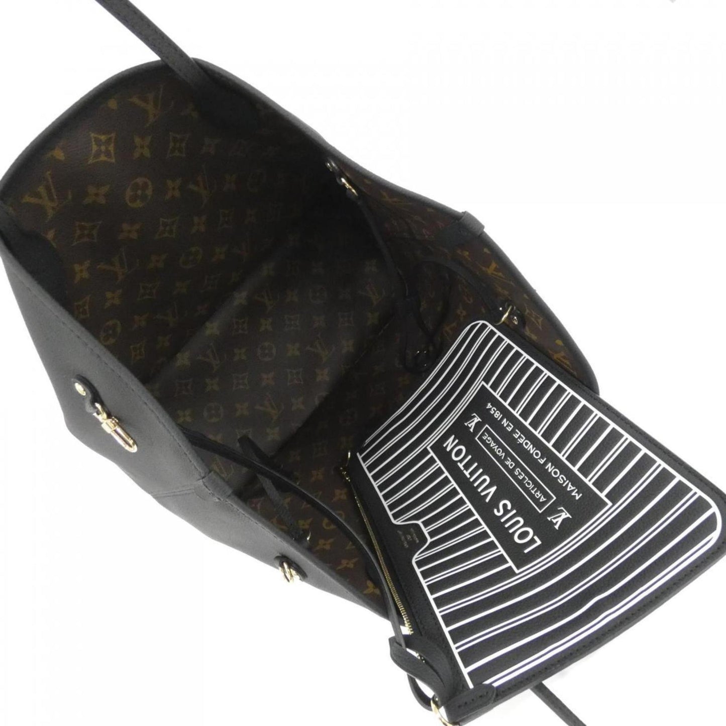Louis Vuitton Coated Canvas Black Handbags