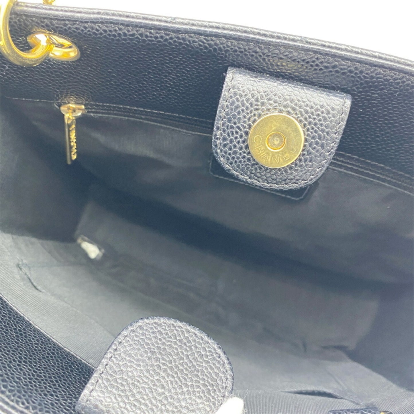 Chanel Calfskin Black Shoulder Bags
