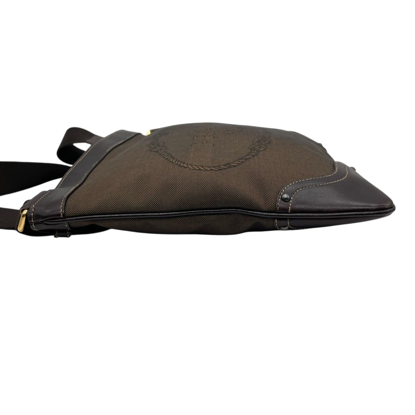 Prada Canvas Brown Shoulder Bags