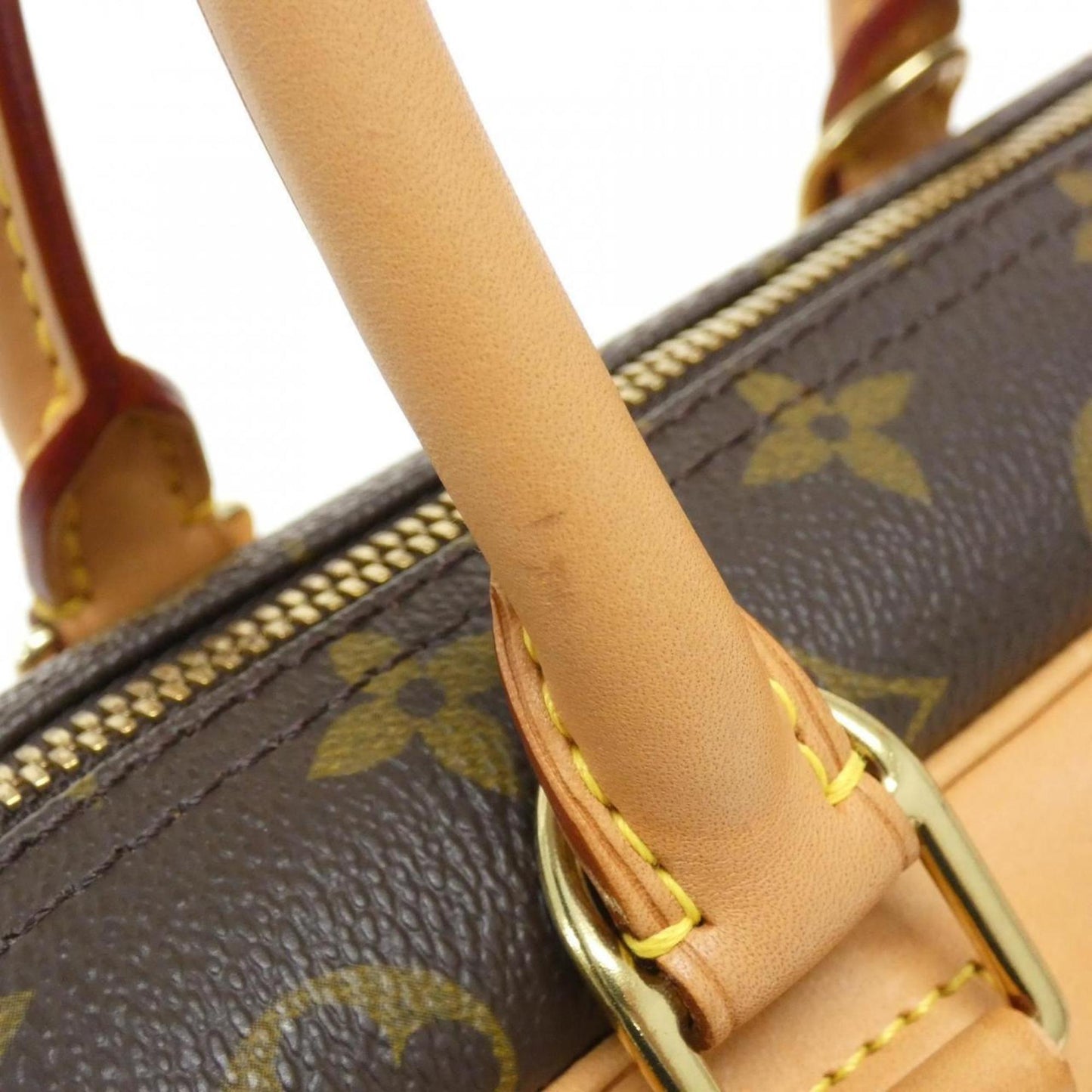 Louis Vuitton Coated Canvas Brown Handbags