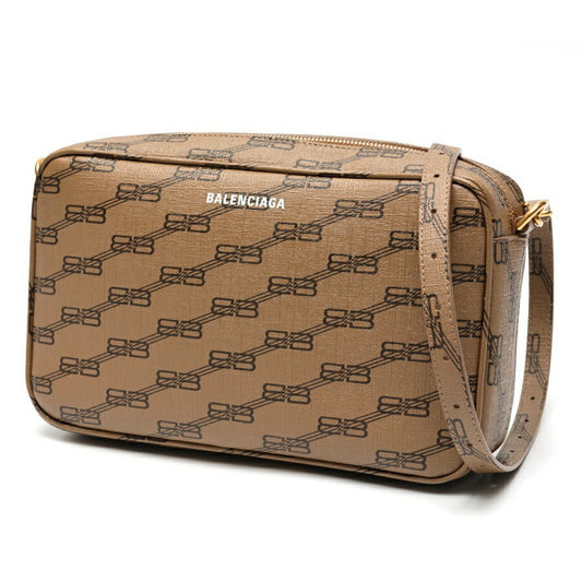 Balenciaga Coated Canvas Brown Shoulder Bags