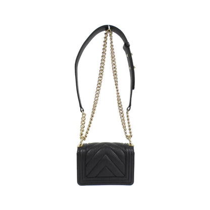Chanel Calfskin Black Shoulder Bags