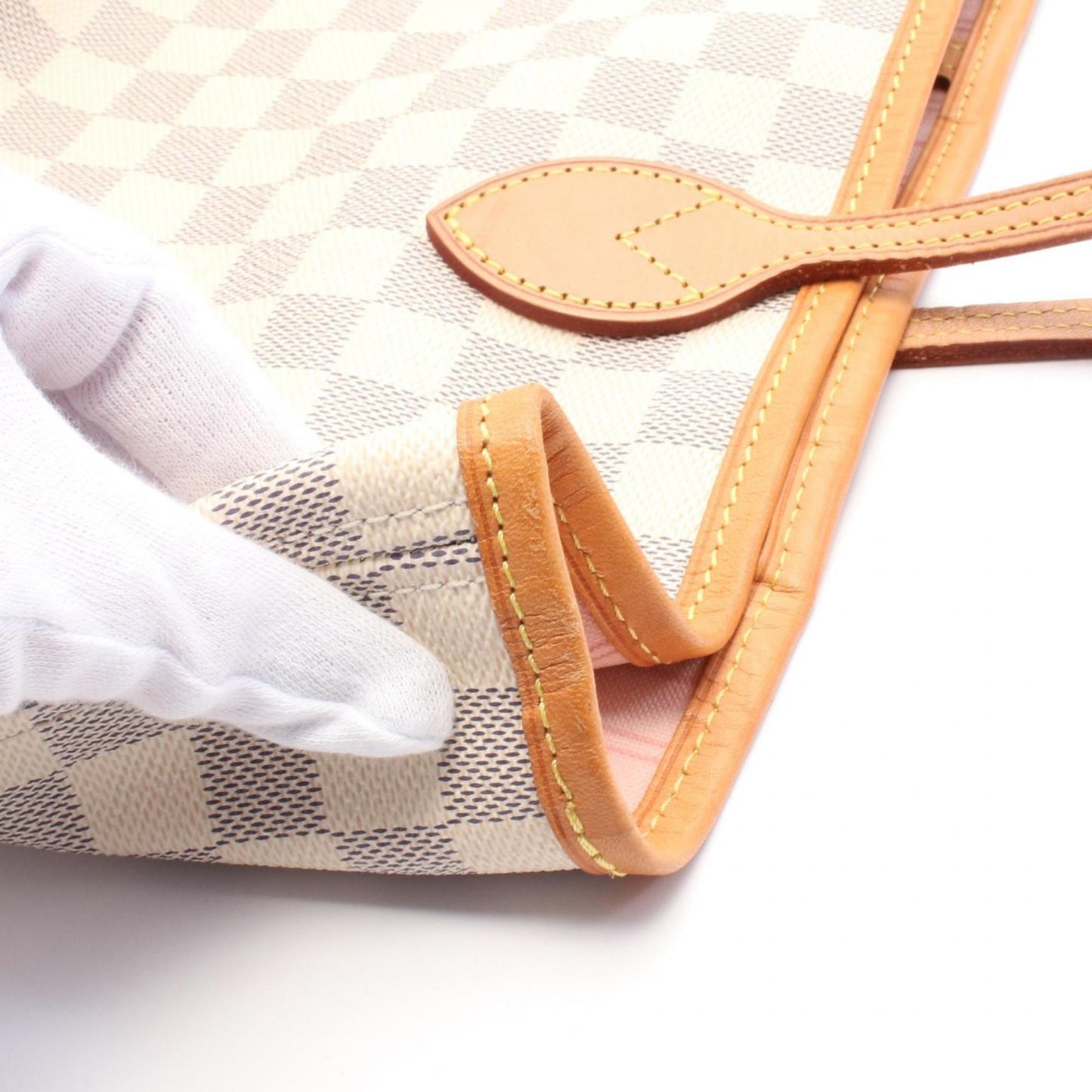 Louis Vuitton Coated Canvas White Tote Bags