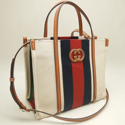 Gucci Canvas Brown Tote Bags