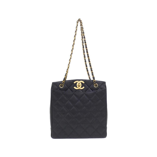 Chanel Calfskin Black Shoulder Bags