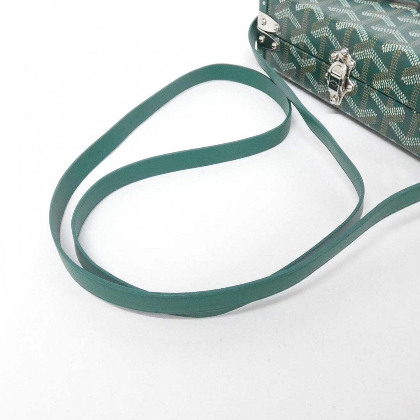 Goyard Coated Canvas Green Shoulder Bags