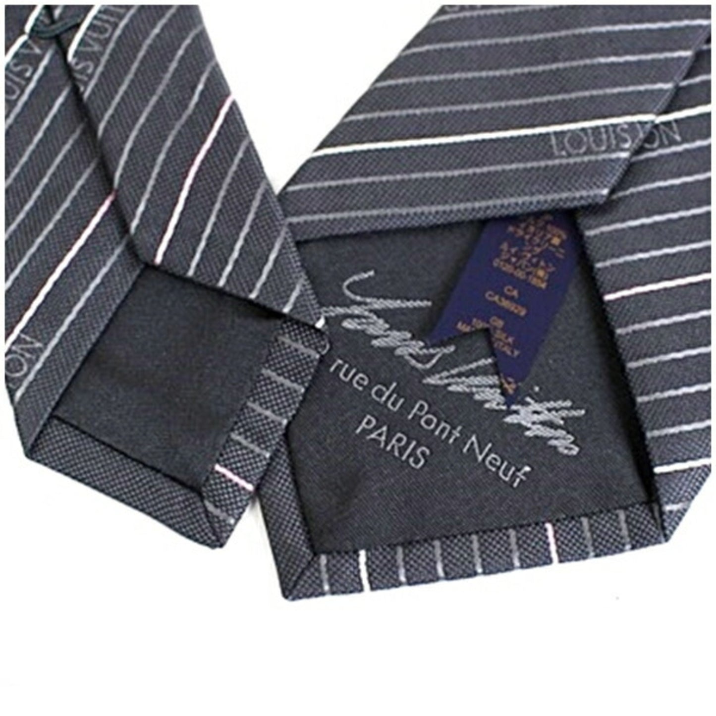 Louis Vuitton Silk Gray Ties