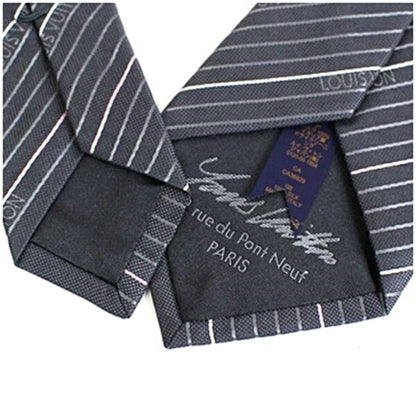 Louis Vuitton Silk Gray Ties