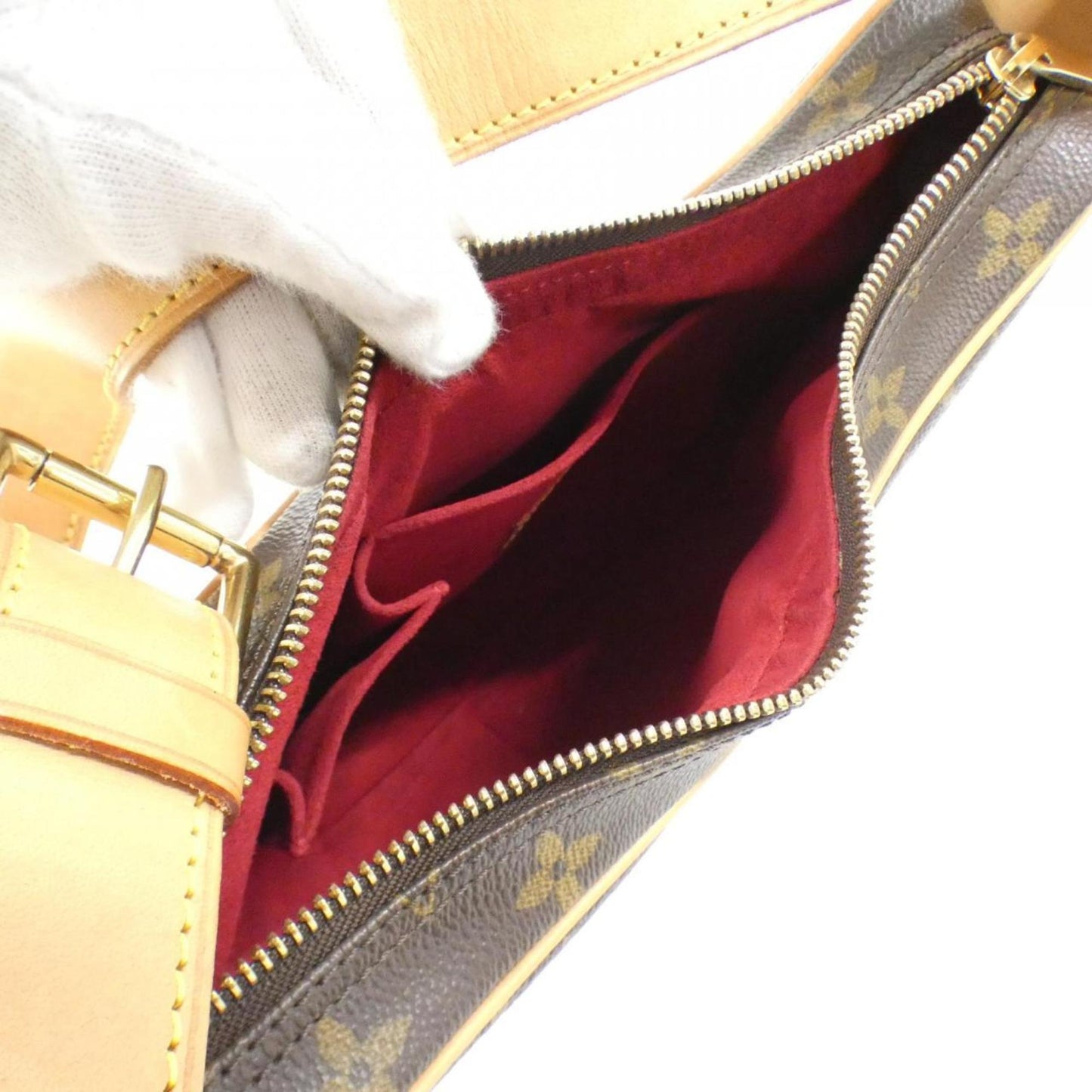 Louis Vuitton Coated Canvas Brown Shoulder Bags