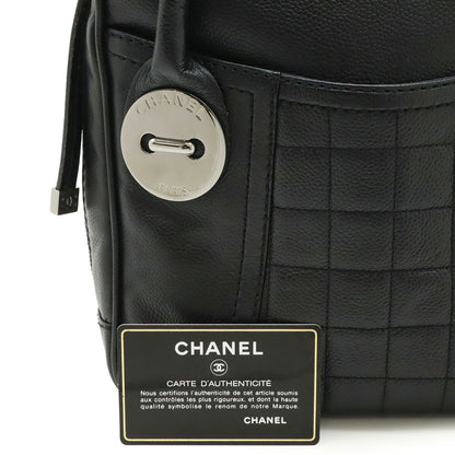Chanel Calfskin Black Handbags