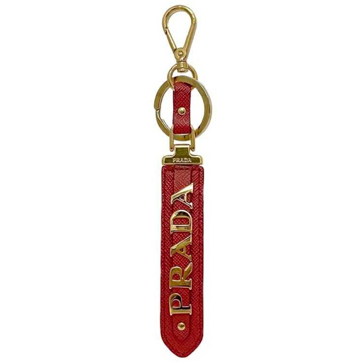 Prada Gold Red Key Rings