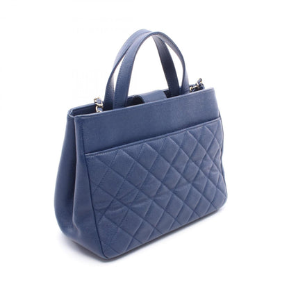 Chanel Calfskin Blue Shoulder Bags