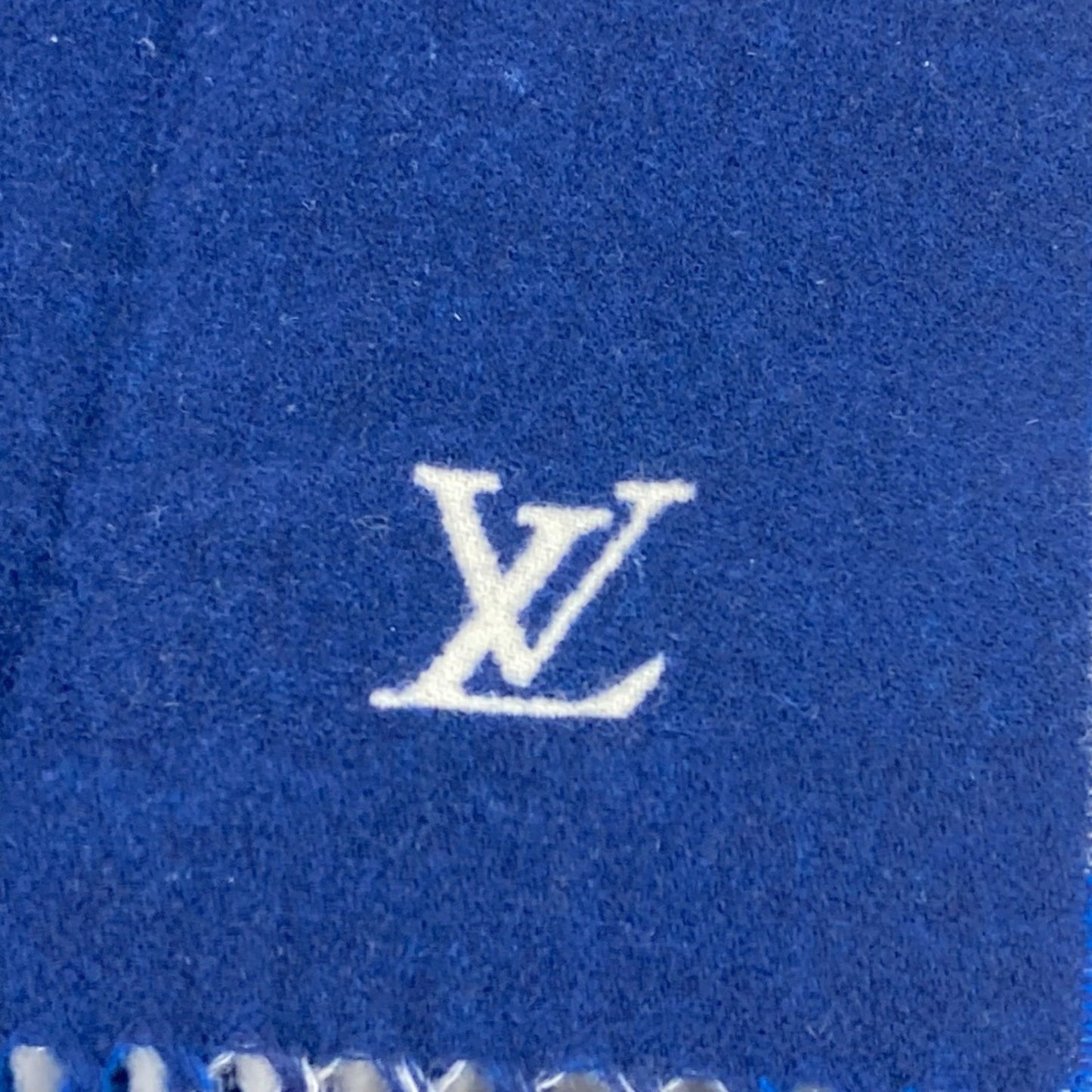 Louis Vuitton Wool Blue Scarves
