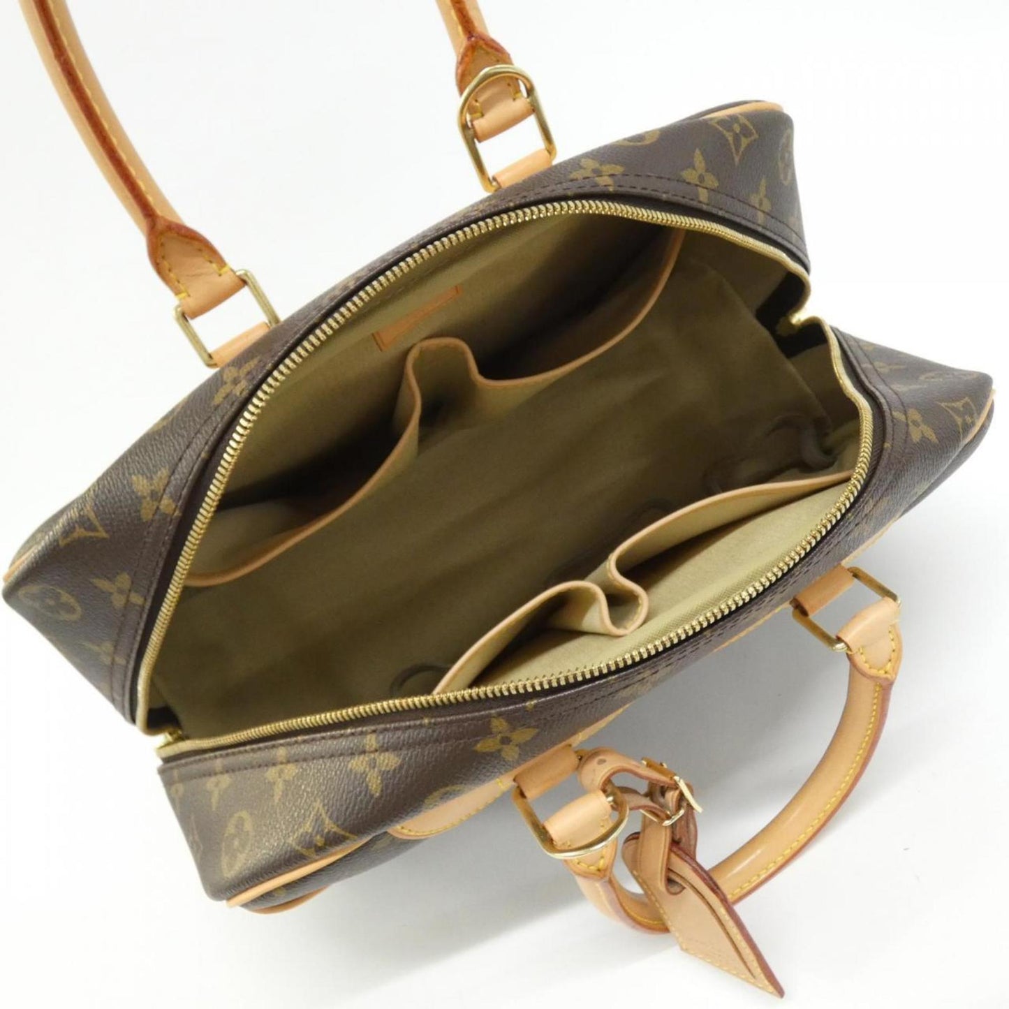 Louis Vuitton Coated Canvas Brown Handbags