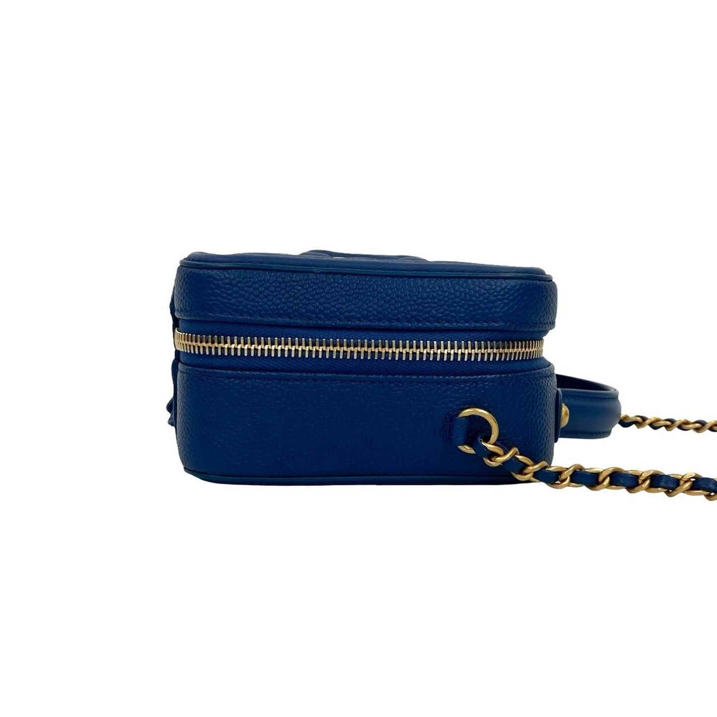 Chanel Calfskin Blue Shoulder Bags