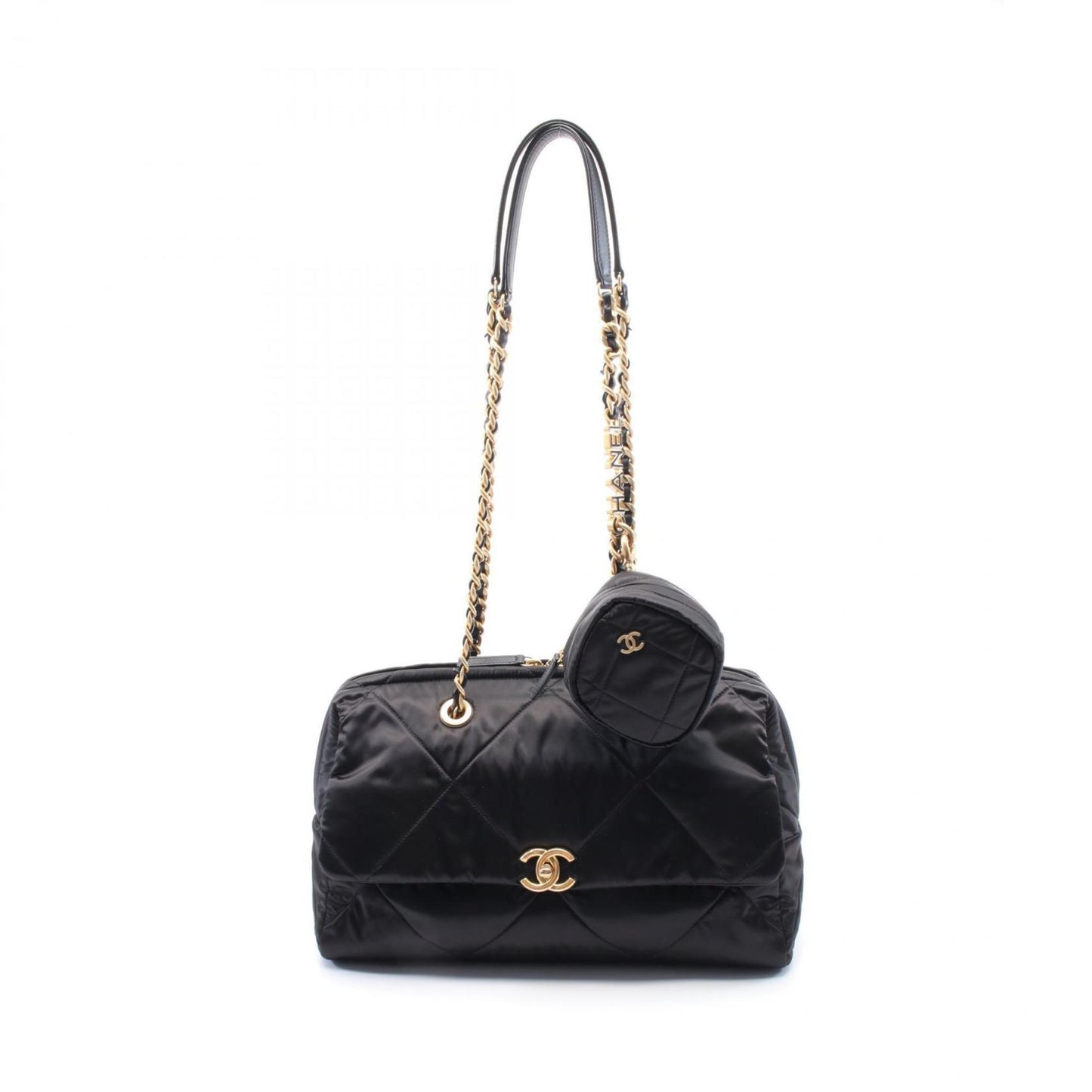 Chanel Nylon Black Shoulder Bags