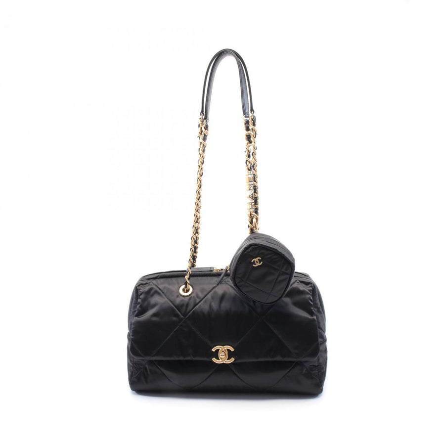 Chanel Nylon Black Shoulder Bags