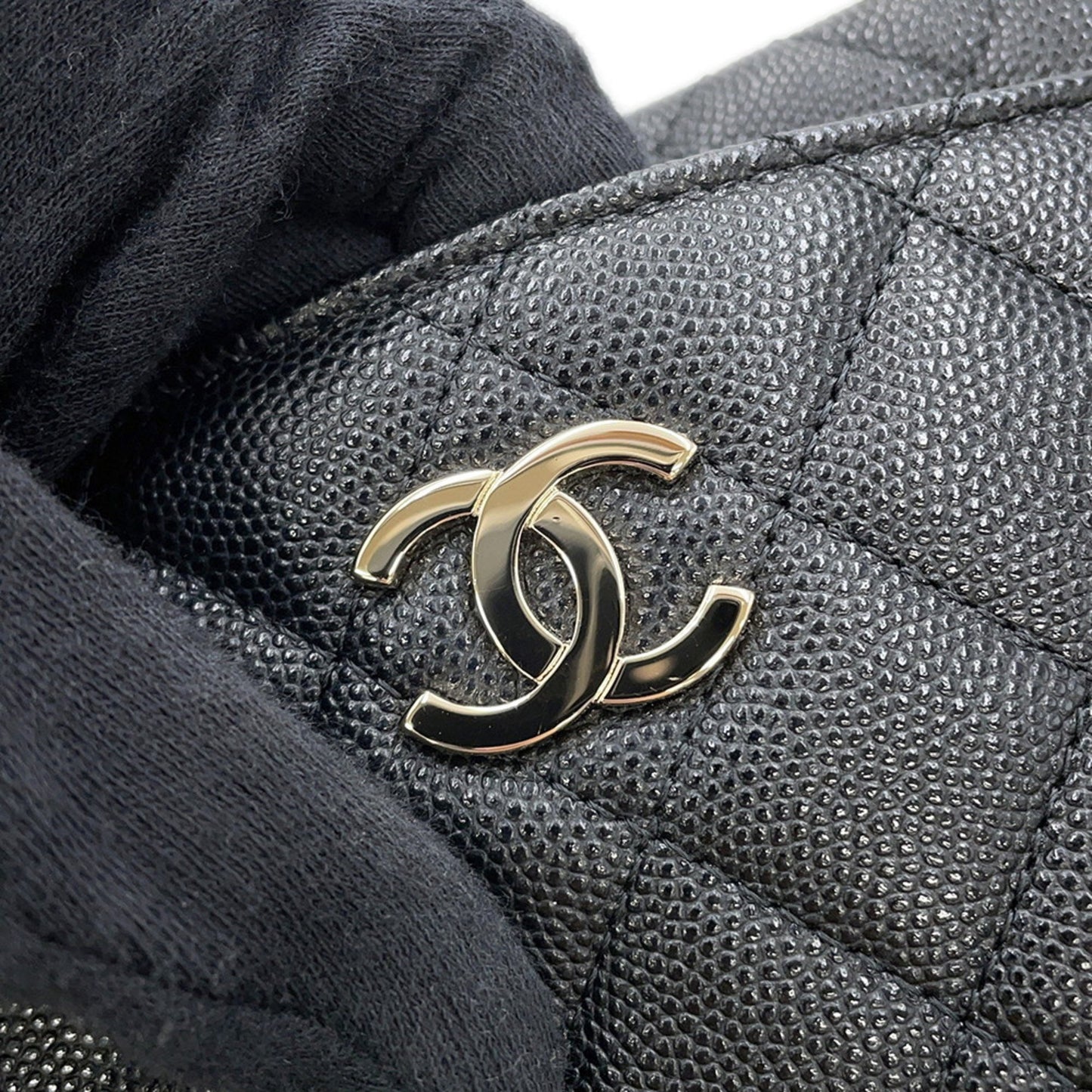 Chanel Calfskin Black Shoulder Bags