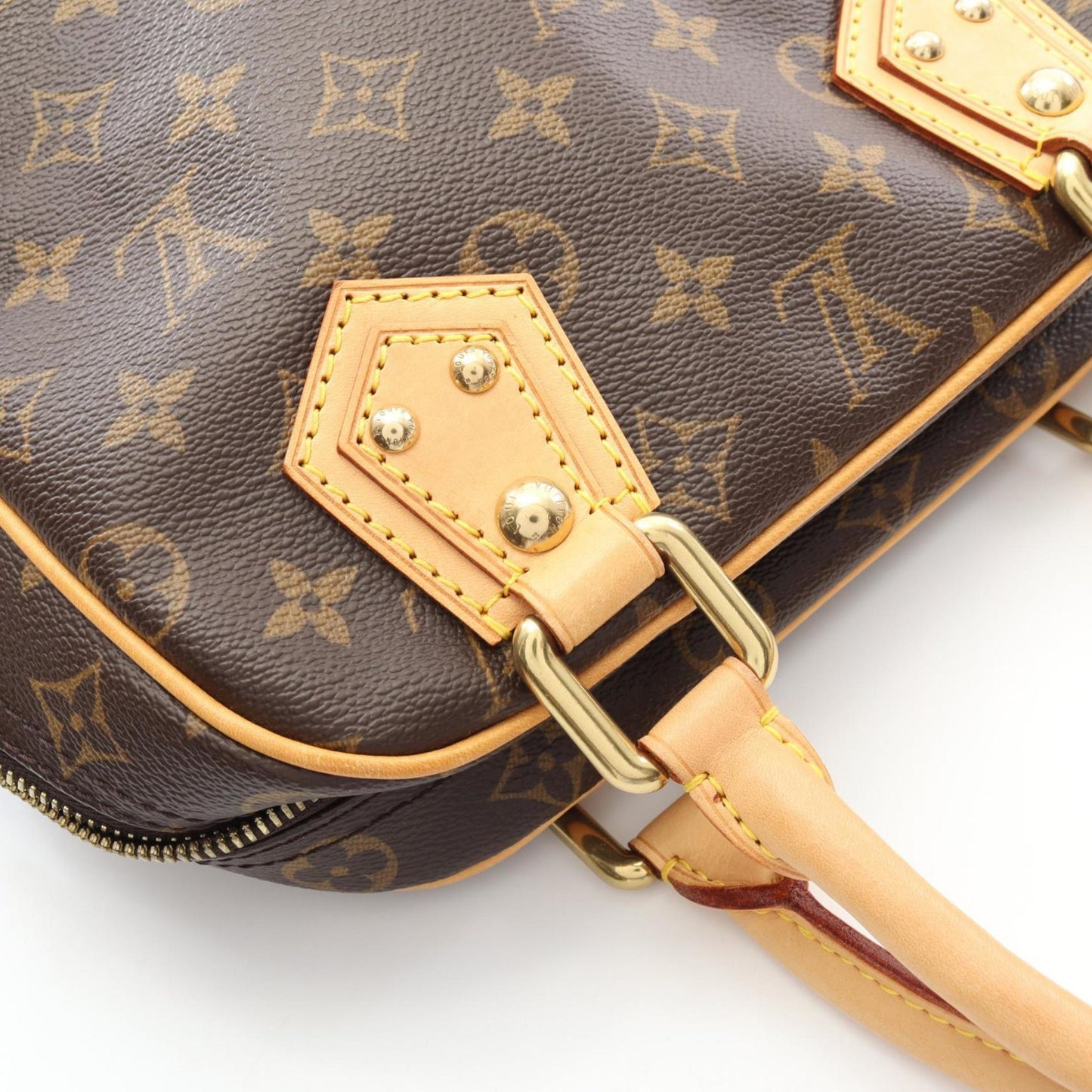 Louis Vuitton Coated Canvas Brown Handbags